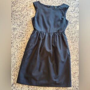 Women’s J.Crew, black silk and cotton blend dress size 4